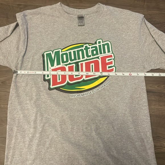 Men’s ‘Mountain Dude’ Breckenridge Colorado Gray Long Sleeve, Size Medium - Picture 4 of 6